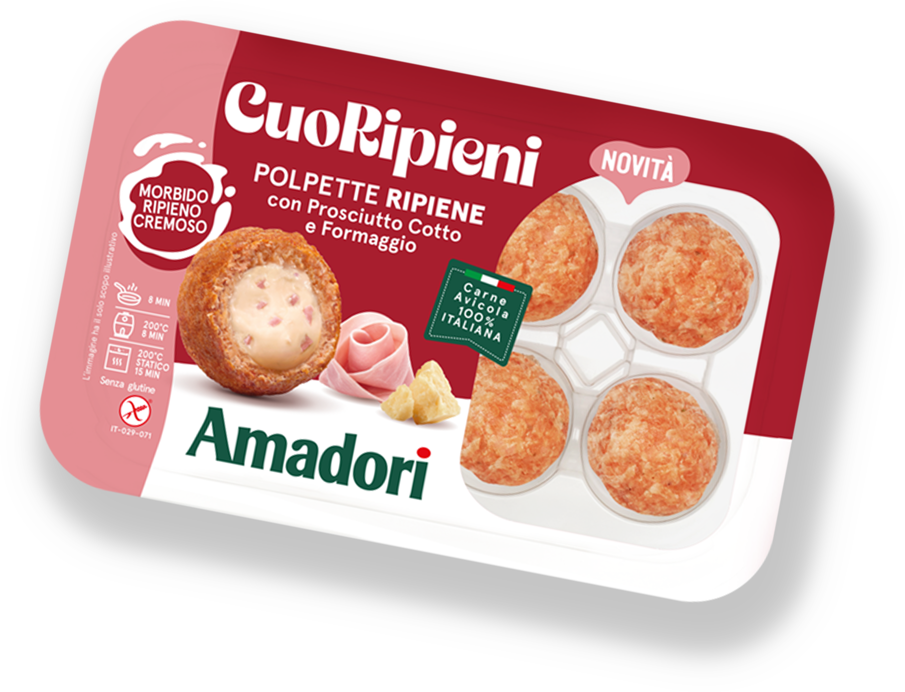 CuoRipieni prosciutto cotto e formaggio